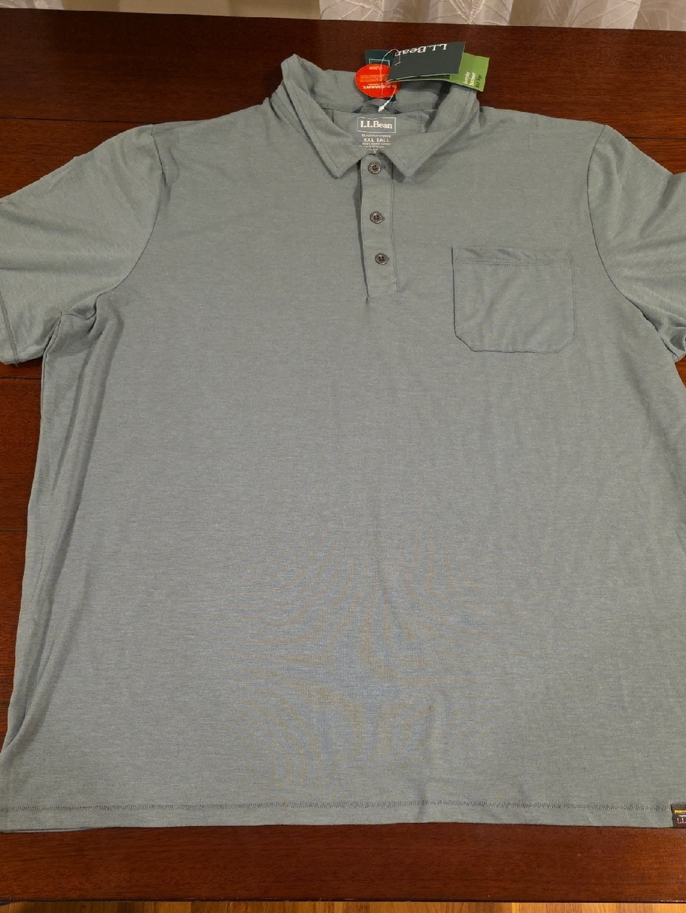 L.L. Bean Men's New Polo Shirt in Soft Sage Green Size XXL
